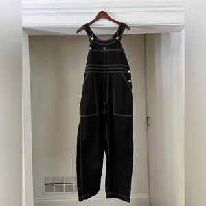 Big Bud Press Overalls in Black, Unisex Size Medium